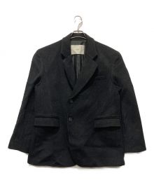 Dunst（ダンスト）の古着「UNISEX LAYERED HEAVY WOOL BLAZER」｜ブラック