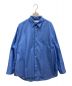 Graphpaper（グラフペーパー）の古着「Broad L/S Oversized Regular Collar Shirt 	GM213-50110B」｜ブルー