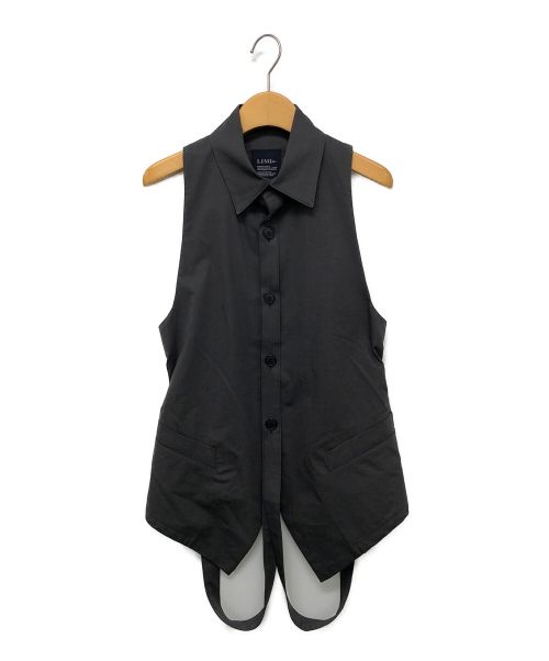 LIMI feu（リミフゥ）LIMI feu (リミフゥ) high density satin waistcoat グレー サイズ:2の古着・服飾アイテム