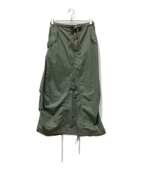 BEAMS BOY（ビームスボーイ）BEAMS BOY (ビームスボーイ) ARMY オーバー パンツ アレンジ ワンピース オリーブ サイズ:FREEの古着・服飾アイテム