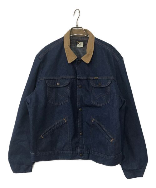 Wrangler（ラングラー）Wrangler (ラングラー) ブランケットライナーデニムジャケット インディゴ サイズ:48の古着・服飾アイテム