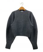 ENFOLDエンフォルド）の古着「CROPPED WIDE ARM PULLOVER」｜グレー