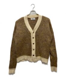 DISCOVERED（ディスカバード）の古着「SHAGGY KNIT CARDIGAN/モヘアカーディガン」｜ブラウン