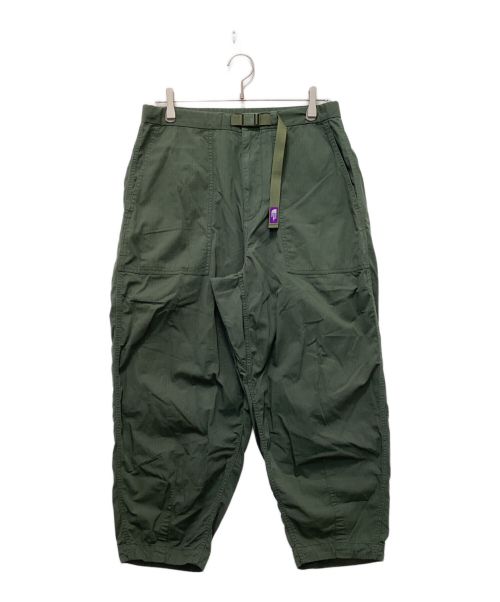 THE NORTHFACE PURPLELABEL（ザ・ノースフェイス パープルレーベル）THE NORTHFACE PURPLELABEL (ザ・ノースフェイス パープルレーベル) Ripstop Wide Cropped Pants オリーブ サイズ:W32の古着・服飾アイテム