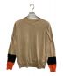 SOPHNET.（ソフネット）の古着「COLOR BLOCK CREW NECK KNIT」｜ベージュ