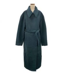 RANDEBOO（ランデブー）の古着「Basic wool long coat」｜モスグリーン