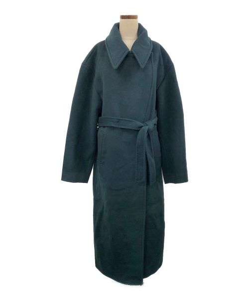 RANDEBOO（ランデブー）RANDEBOO (ランデブー) Basic wool long coat モスグリーンの古着・服飾アイテム