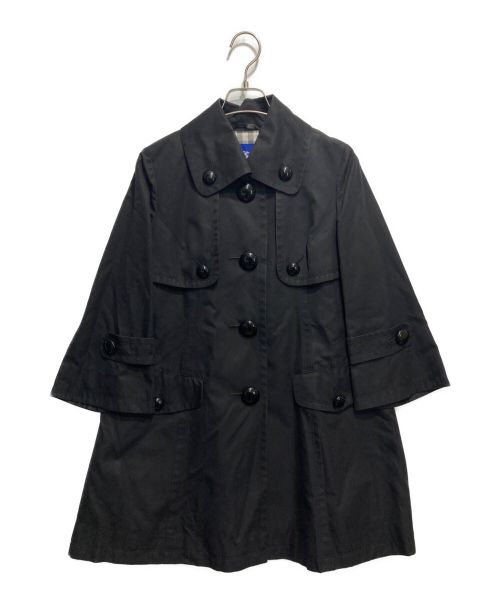 BURBERRY BLUE LABEL（バーバリーブルーレーベル）BURBERRY BLUE LABEL (バーバリーブルーレーベル) トレンチコート ブラック サイズ:38の古着・服飾アイテム