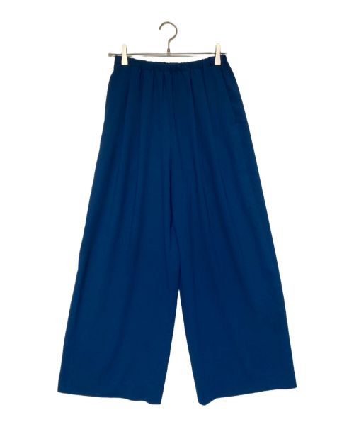 ENFOLD（エンフォルド）ENFOLD (エンフォルド) RELAX ELASTIC WIDE TROUSERS ブルー サイズ:36の古着・服飾アイテム