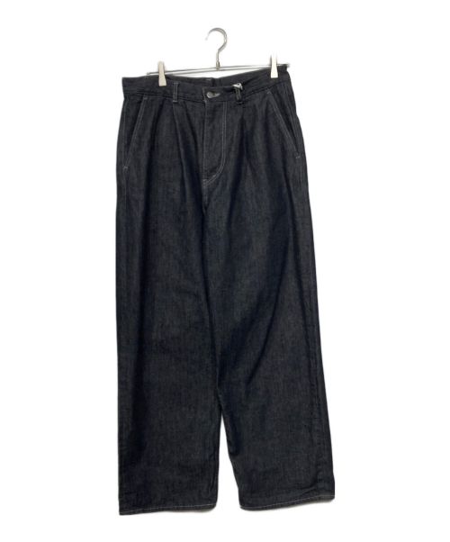 Graphpaper（グラフペーパー）Graphpaper (グラフペーパー) Colorfast Denim Two Tuck Pants インディゴ サイズ:2の古着・服飾アイテム