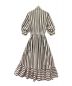 avie (アビィ) RAFFLE STRIPED DRESS ホワイト サイズ:38：9000円