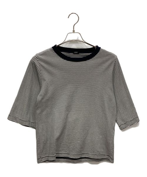 LOEFF（ロエフ）LOEFF (ロエフ) スビンコットン天竺5分袖クルーネックTシャツ ネイビー サイズ:不明の古着・服飾アイテム