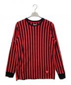 SUPREMEシュプリーム）の古着「縦stripe L/S TEE」｜レッド×ブラック