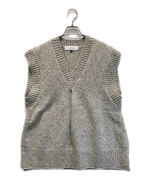 LE CIEL BLEU（ルシェルブルー）LE CIEL BLEU (ルシェルブルー) Nep Yarn Knit Vest グレー サイズ:36の古着・服飾アイテム