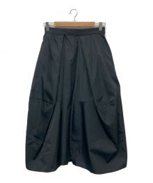 ENFOLD（エンフォルド）の古着「DEFORMED MIDI SKIRT」｜グレー