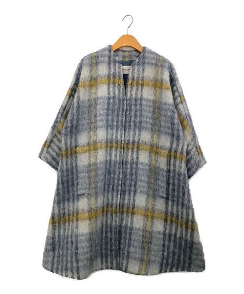 Demi-Luxe Beams（デミルクス ビームス）Demi-Luxe BEAMS (デミルクス ビームス) シャギーノーカラーコート グレー サイズ:-の古着・服飾アイテム