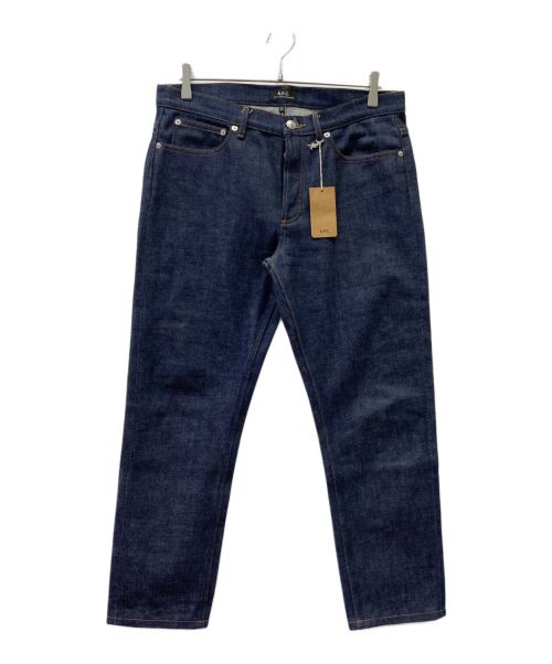 A.P.C.（アーペーセー）A.P.C. (アーペーセー) PETIT NEW STANDARD ハイウエスト ノンウォッシュデニム  インディゴ サイズ:W32の古着・服飾アイテム