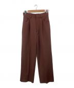 HER LIP TOハーリップトゥ）の古着「Super High Waisted Twill Pants」｜ブラウン