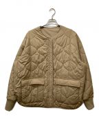 CALUXキャラクス）の古着「QUILTED リバーシブル中綿ジャケット」｜ベージュ