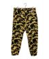 A BATHING APE (アベイシングエイプ) カモ柄カーゴパンツ イエロー サイズ:XL：12000円