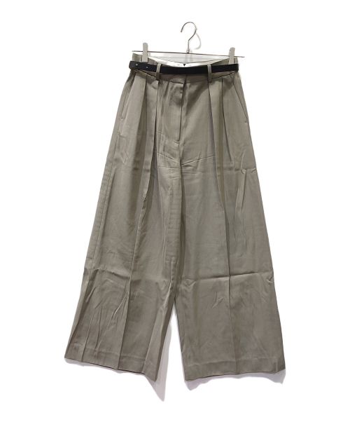 ebure（エブール）ebure (エブール) WIDE TUCK PANTS グレー サイズ:36の古着・服飾アイテム