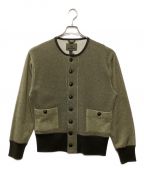 NIGEL CABOURNナイジェルケーボン）の古着「SWEAT CARDIGAN -ZAKZAK」｜カーキ