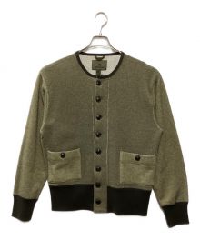 NIGEL CABOURN（ナイジェルケーボン）の古着「SWEAT CARDIGAN -ZAKZAK」｜カーキ