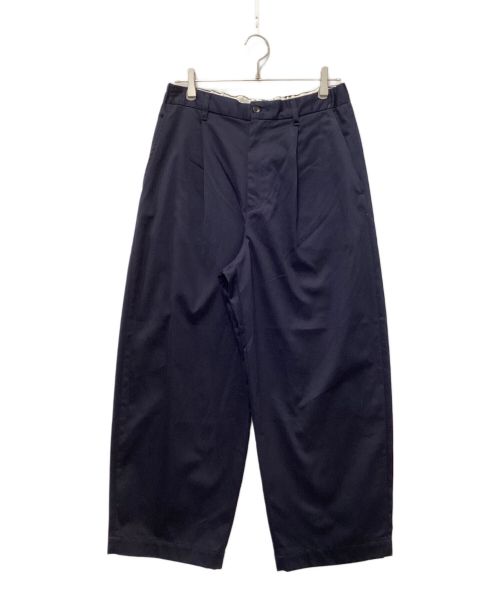 Graphpaper（グラフペーパー）Graphpaper (グラフペーパー) Suvin Chino Wide Tapered Trousers ネイビー サイズ:2の古着・服飾アイテム