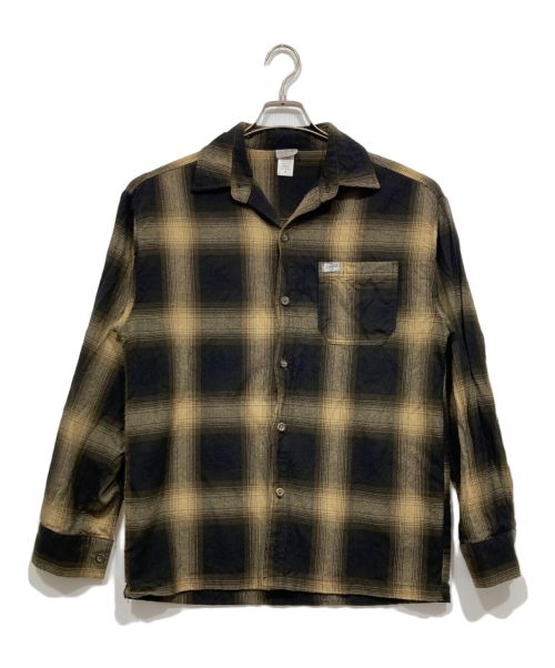 CalTop（キャルトップ）CalTop (キャルトップ) オンブレチェックシャツ ブラック サイズ:Sの古着・服飾アイテム