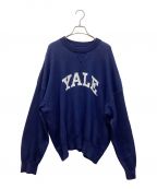 VICTIMヴィクティム）の古着「VINTAGE KNIT [YALE]」｜ネイビー