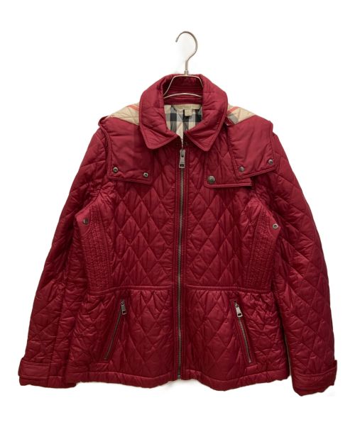 BURBERRY BRIT（バーバリーブリット）BURBERRY BRIT (バーバリーブリット) キルティングジャケット レッド サイズ:XLの古着・服飾アイテム