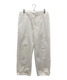 ESLOW（エスロー）の古着「DRAWSTRING PANTS　ドローストリングパンツ」｜ホワイト