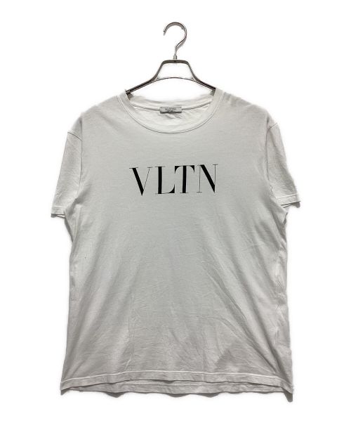 VALENTINO（ヴァレンティノ）VALENTINO (ヴァレンティノ) ロゴプリントTシャツ ホワイト サイズ:Lの古着・服飾アイテム