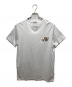 MONCLERモンクレール）の古着「ダブルワッペンTシャツ/MAGLIA T-SHIRT」｜ホワイト