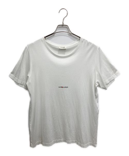 Saint Laurent Paris（サンローランパリ）Saint Laurent Paris (サンローランパリ) ロゴTシャツ ホワイト サイズ:Lの古着・服飾アイテム