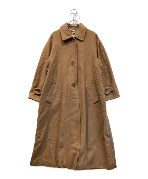 MaxMara（マックスマーラ）MaxMara (マックスマーラ) カシミヤステンカラーコート ベージュ サイズ:42の古着・服飾アイテム