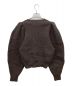 H BEAUTY&YOUTH (エイチ ビューティー&ユース) 5GAUGE VOLUME SLEEVE PULLOVER KNIT ブラウン サイズ:SIZE　FREE：5800円