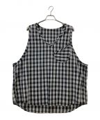 Porter Classicポータークラシック）の古着「PALAKA V-NECK VEST」｜ブラック×ホワイト