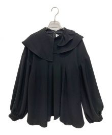 ENFOLD（エンフォルド）の古着「TWO WAY COLLAR BLOUSE」｜ブラック