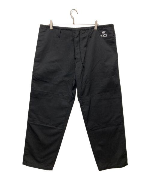 s'yte Yohji Yamamoto（サイト ヨウジヤマモト）s'yte Yohji Yamamoto (サイト ヨウジヤマモト) Dickies (ディッキーズ) ダブルニーイージーパンツ ブラック サイズ:3の古着・服飾アイテム