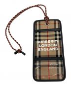 BURBERRYバーバリー）の古着「ノヴァチェックカードケース ネックストラップ」｜ベージュ