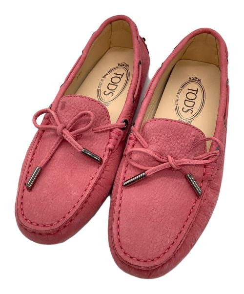 TOD'S（トッズ）TOD'S (トッズ) ドライビングシューズ ピンク サイズ:36 1/2の古着・服飾アイテム