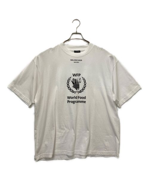 BALENCIAGA（バレンシアガ）BALENCIAGA (バレンシアガ) WFPプリントTシャツ ホワイト サイズ:SIZE　Mの古着・服飾アイテム