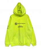 BALENCIAGAバレンシアガ）の古着「WFPプリントパーカー」｜黄緑
