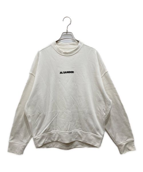 JIL SANDER+（ジルサンダープラス）JIL SANDER+ (ジルサンダープラス) Printed Logo Sweat Crewneck ホワイト サイズ:Sの古着・服飾アイテム