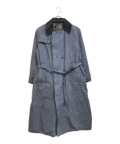 【中古・古着通販】Barbour (バブアー) 80'sトレンチコート ネイビー