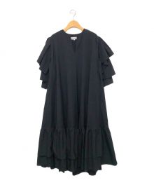 The Cure（ザ キュア）の古着「STRETCH TAFFETA DRESS」｜ブラック