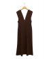 mame kurogouchi (マメクロゴウチ) V Neck Sleeveless Dress ブラウン サイズ:2：29000円