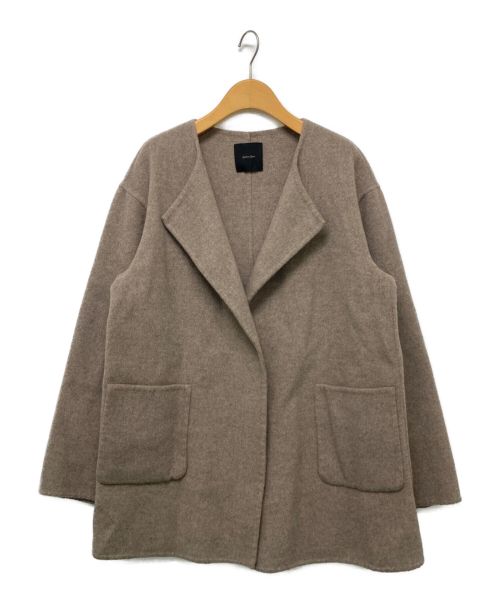 Spick and Span（スピックアンドスパン）Spick and Span (スピックアンドスパン) ノーカラーリバーコート ベージュ サイズ:36の古着・服飾アイテム