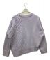 icB (アイシービー) Soft Wool Cashmere Mix ケーブルニット ラベンダー サイズ:SIZE S 未使用品：4800円